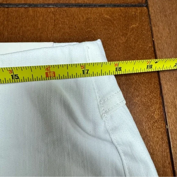 NWT Soft Surroundings Pull On Skinny Ultimate Denim Crop Hem Detail Size L 14/16 - Picture 11 of 16